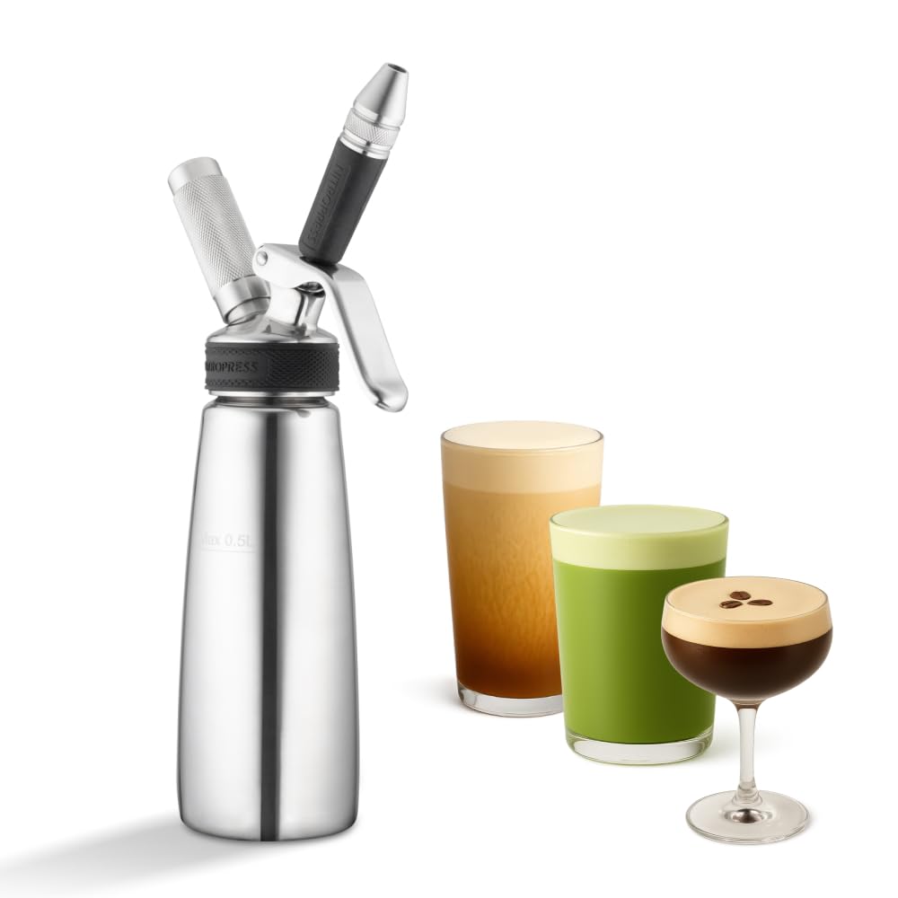 Hatfields NitroPress Nitro Cold Brew Coffee Maker, Infuse Nitrogen